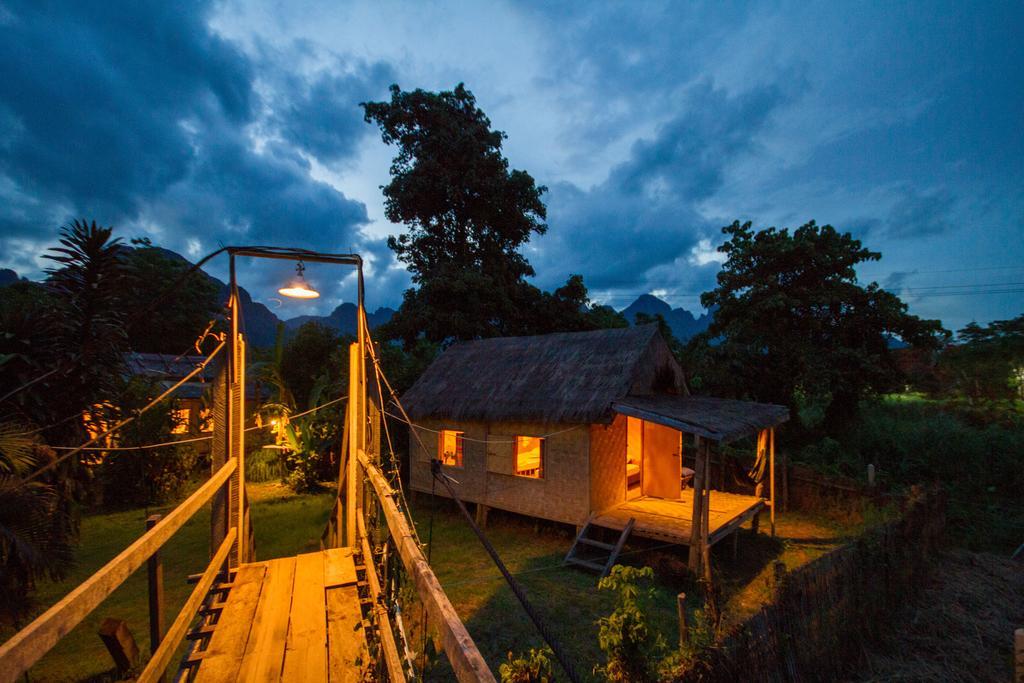 Champa Lao Bungalows Vang Vieng Exterior photo